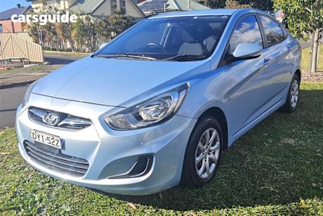 Blue 2012 Hyundai Accent Sedan Active