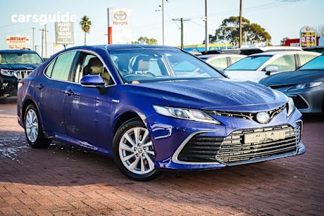 Blue 2022 Toyota Camry Sedan Ascent Hybrid