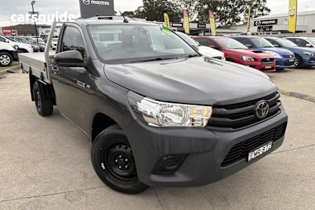Grey 2020 Toyota Hilux Cab Chassis Workmate