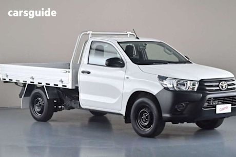 White 2019 Toyota Hilux Cab Chassis Workmate
