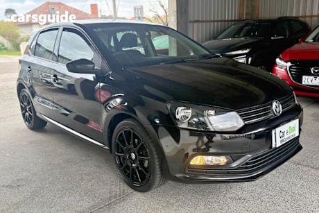 Black 2015 Volkswagen Polo Hatchback 66 TSI Trendline