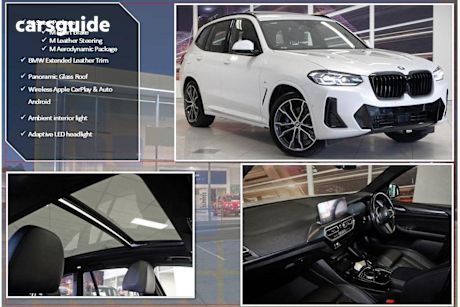 White 2022 BMW X3 Wagon Xdrive30I M Sport