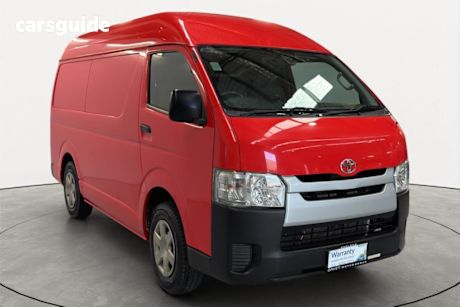 Red 2018 Toyota Hiace Commercial 4WD