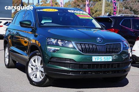 Green 2020 Skoda Karoq Wagon 110 TSI