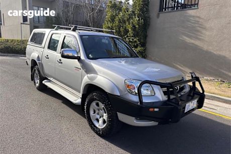 Silver 2010 Mazda BT-50 Dual Cab Pick-up Boss B3000 SDX (4X4)