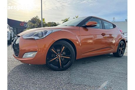 Orange 2012 Hyundai Veloster Coupe +
