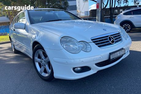 White 2006 Mercedes-Benz C180 Coupe Kompressor