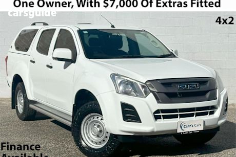 White 2018 Isuzu D-MAX Crew Cab Utility SX HI-Ride (4X2)