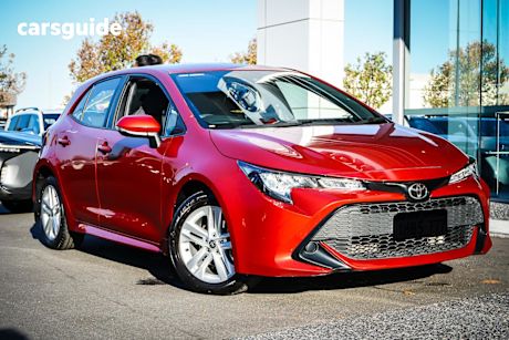 Red 2020 Toyota Corolla Hatchback Ascent Sport + TR KIT