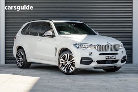 White 2015 BMW X5 Wagon M50D