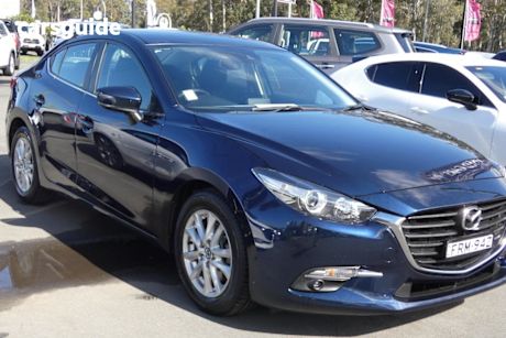 Blue 2017 Mazda 3 Sedan Maxx