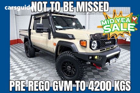Brown 2025 Toyota Landcruiser 70 Series Double Cab Chassis LC79 GXL + Diff Locks