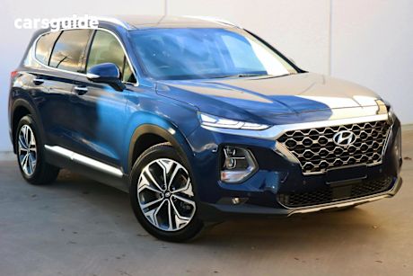 Blue 2020 Hyundai Santa FE Wagon Highlander Crdi BLK-BGE (awd)