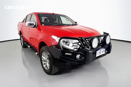 Red 2015 Mitsubishi Triton Dual Cab Utility GLS (4X4)