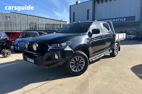 Blue 2023 Mazda BT-50 Dual Cab Chassis XT (4X4)