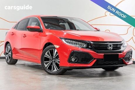 Red 2017 Honda Civic Hatchback VTI-LX