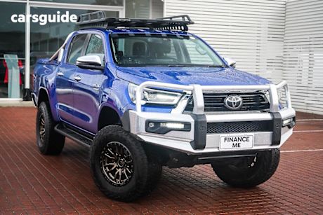 Blue 2021 Toyota Hilux Double Cab Pick Up SR5 (4X4)