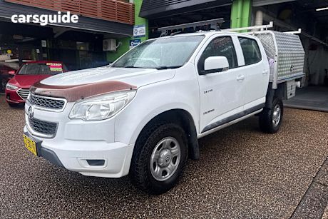 White 2012 Holden Colorado Crew Cab Chassis LX (4X4)