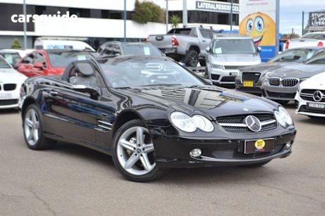 Black 2003 Mercedes-Benz SL500 Convertible