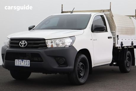 White 2017 Toyota Hilux Cab Chassis Workmate