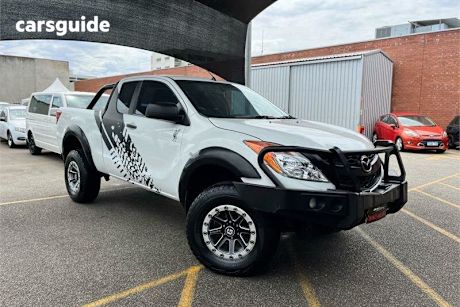 White 2012 Mazda BT-50 Freestyle Cab Chassis XT (4X4)