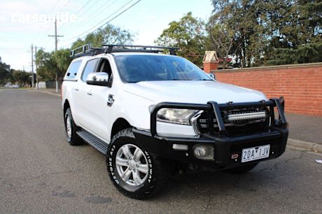 White 2018 Ford Ranger Crew Cab Pickup XLT 3.2 HI-Rider (4X2)