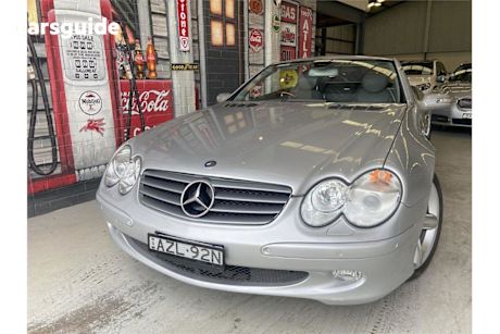 Silver 2005 Mercedes-Benz SL-Class Sedan SL350
