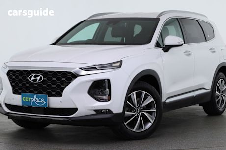 White 2018 Hyundai Santa FE Wagon Elite Crdi Satin (awd)