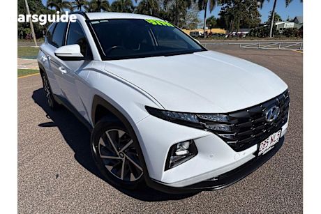 White 2023 Hyundai Tucson Wagon Elite (Awd)