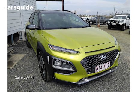 Yellow 2017 Hyundai Kona Wagon Highlander