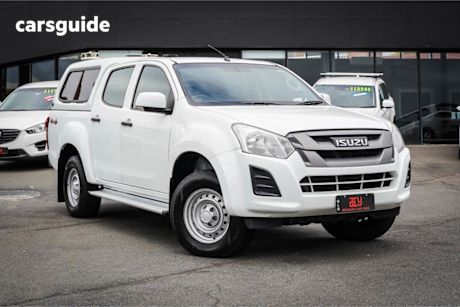 White 2019 Isuzu D-MAX Crew Cab Utility SX (4X4)