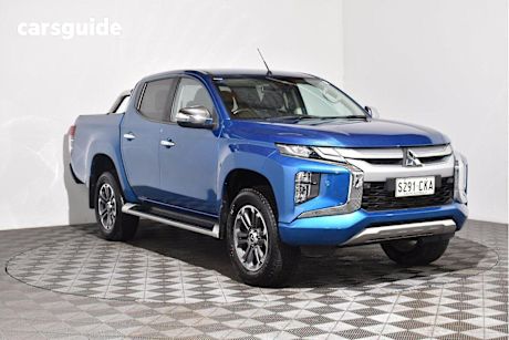 Blue 2021 Mitsubishi Triton Ute Tray GLS 4X4