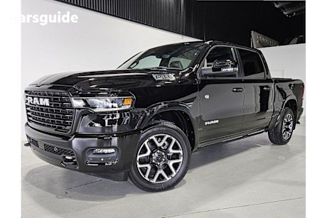 Black 2025 Ram 1500 Crew Cab Utility Laramie Sport Rambox SO H/Cane