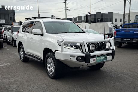 White 2020 Toyota Landcruiser Prado Wagon GXL Flat Tailgate