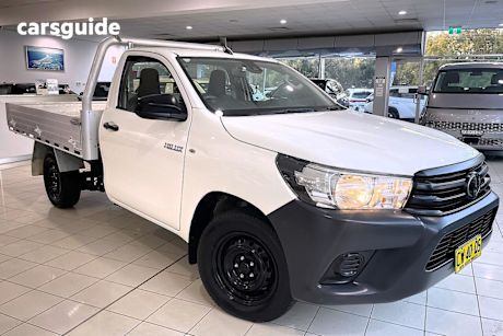 White 2020 Toyota Hilux Cab Chassis Workmate
