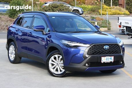 Blue 2023 Toyota Corolla Cross Wagon GXL F