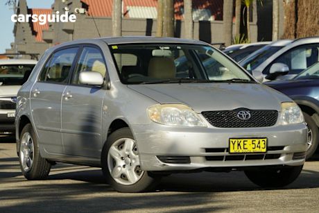 Silver 2002 Toyota Corolla Hatchback Conquest Seca