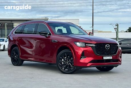 Red 2024 Mazda CX-80 Wagon P50E GT