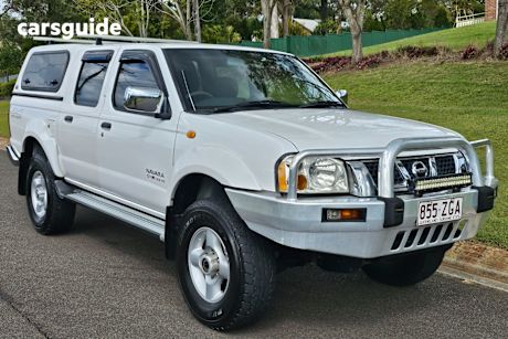White 2005 Nissan Navara Dual Cab Pick-up ST-R (4X4)