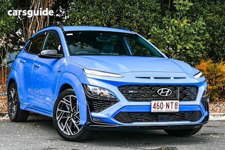 Blue 2020 Hyundai Kona Wagon N Line (awd)