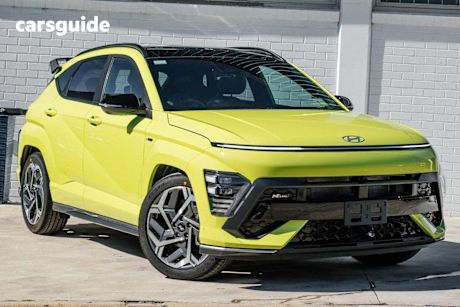 Yellow 2025 Hyundai Kona SUV PREMIUM N LINE F