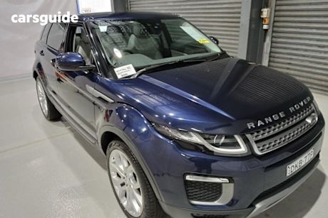 Blue 2016 Land Rover Range Rover Evoque Wagon TD4 150 SE