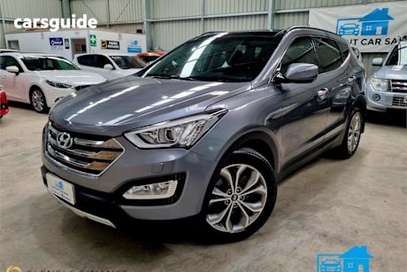 Grey 2013 Hyundai Santa FE Wagon Highlander Crdi (4X4)