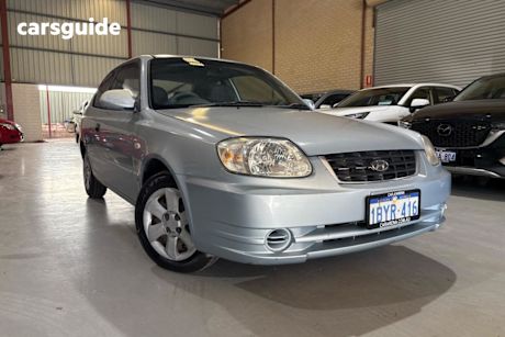 Blue 2005 Hyundai Accent Hatch 1.6 LS