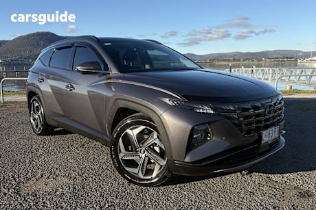 Grey 2023 Hyundai Tucson Wagon Highlander (awd)