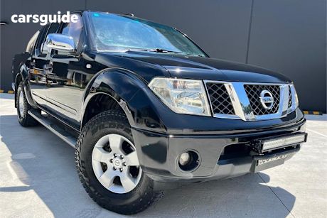 Black 2007 Nissan Navara Dual Cab Pick-up ST-X (4X4)