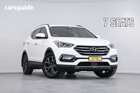 White 2017 Hyundai Santa FE Wagon ACTIVE X F