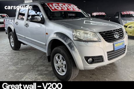 Grey 2012 Great Wall V200 Dual Cab Utility (4X2)