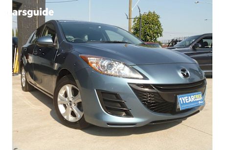 Blue 2009 Mazda 3 Hatchback Maxx
