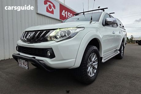 White 2016 Mitsubishi Triton Dual Cab Utility GLS (4X4)